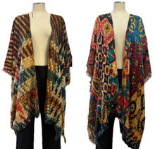 Load image into Gallery viewer, Patch Silk & Wool Kimono