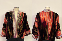 Load image into Gallery viewer, Pines Silk Velvet and Modal  Reversible Jacket