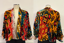 Charger l&#39;image dans la visionneuse de la galerie, Check Silk Velvet and Modal  Reversible Jacket
