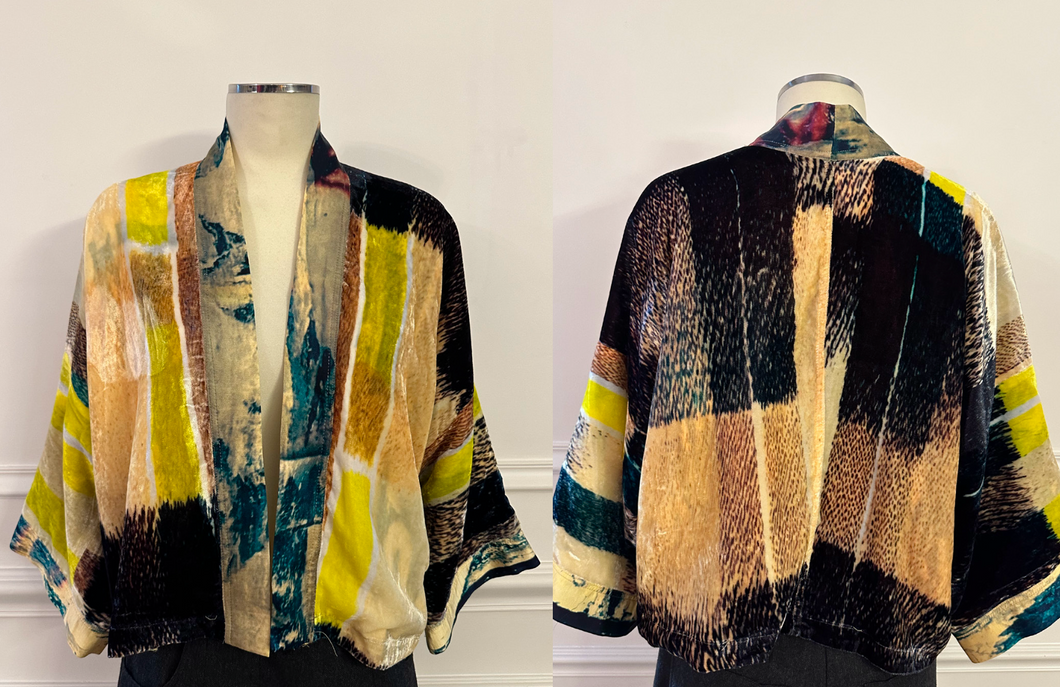 Mache Silk Velvet and Modal  Reversible Jacket