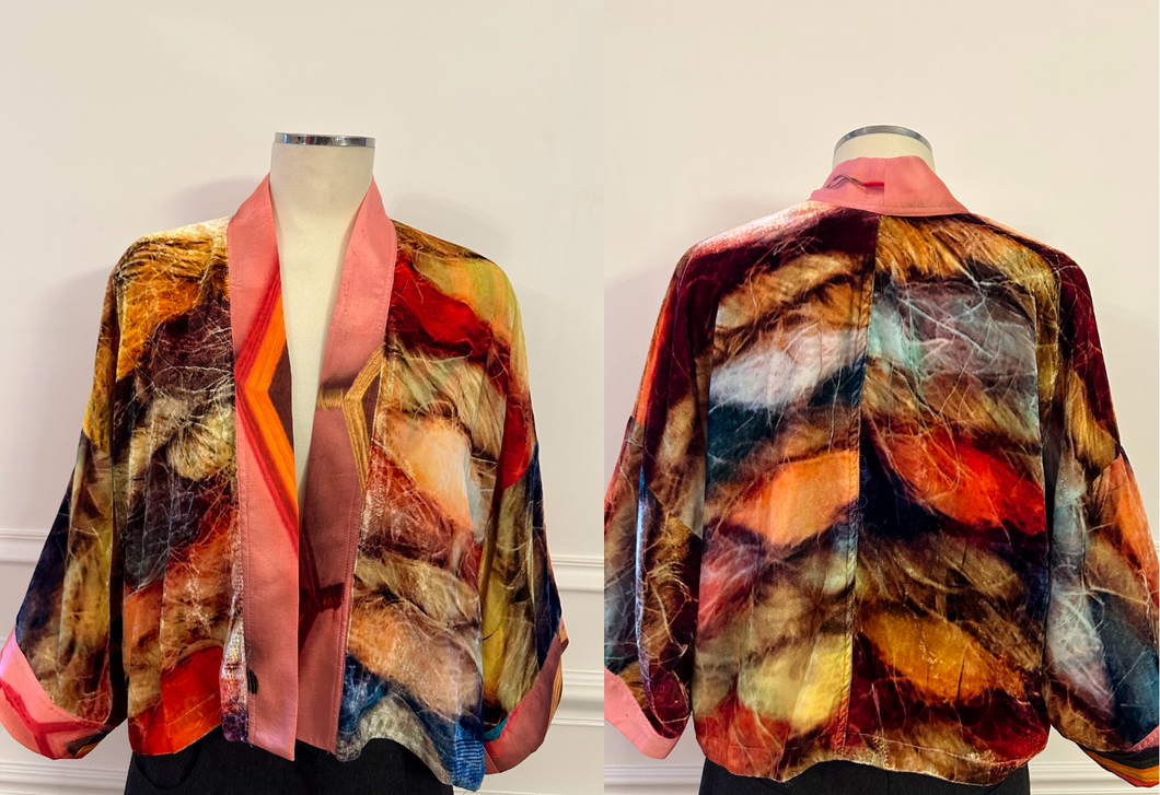 Tricks Silk Velvet and Modal  Reversible Jacket