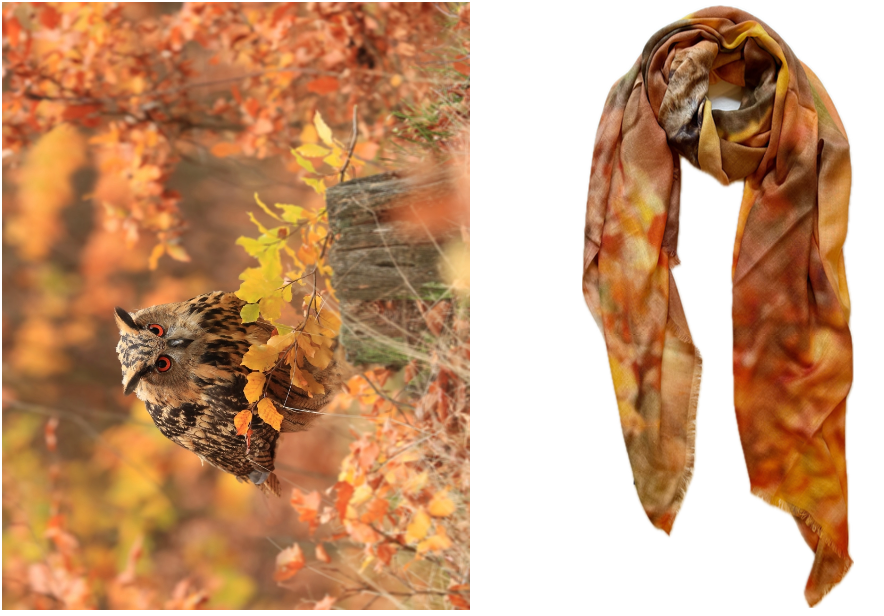Autumn Foulard Merino