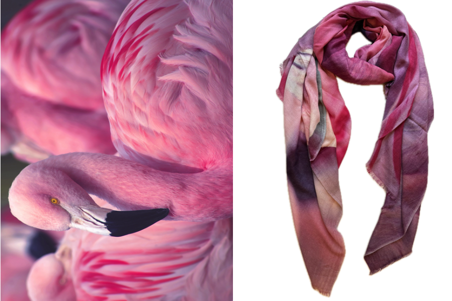 Flaming Foulard Merino