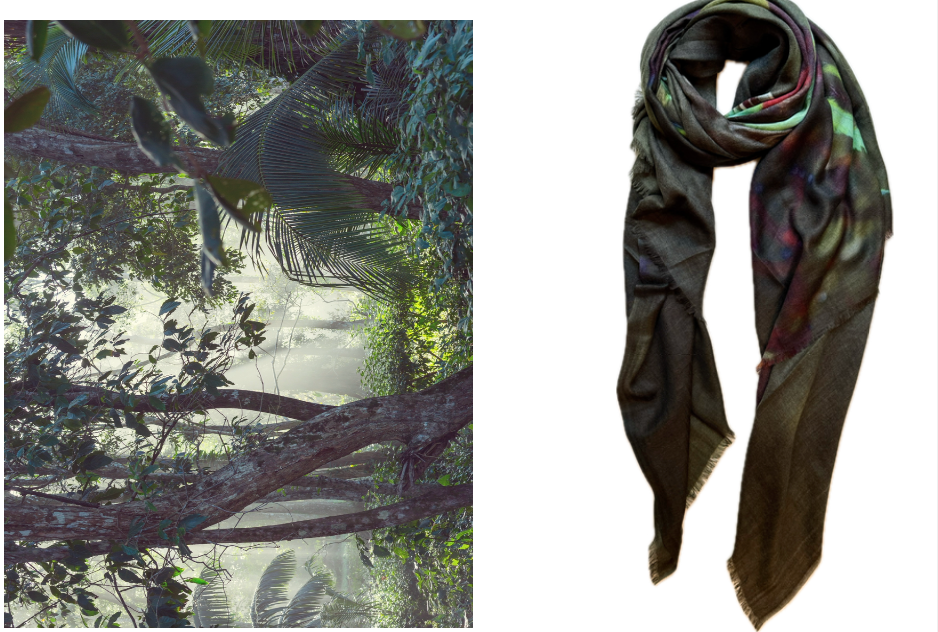 Jungle Foulard Merino