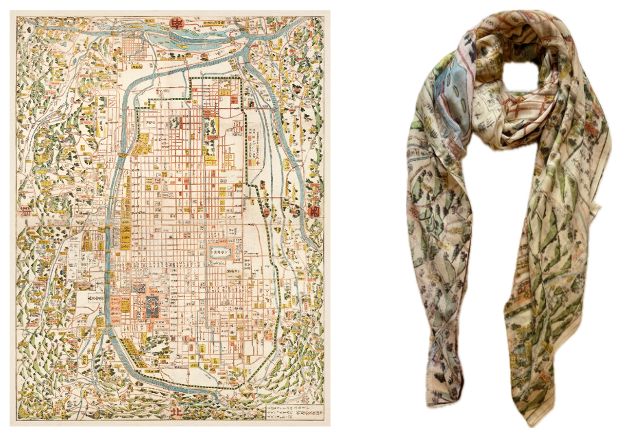 Maps Foulard Merino