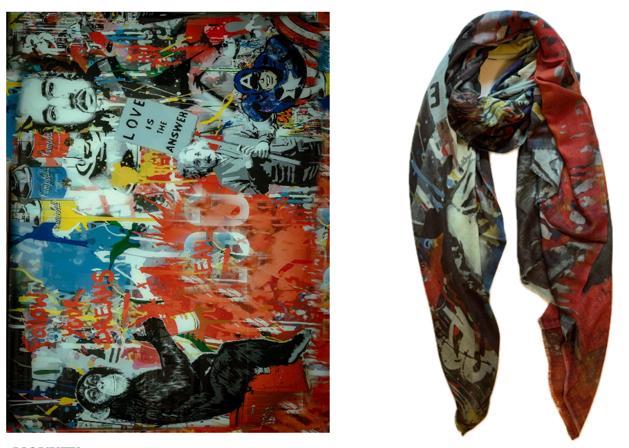 Monkey Foulard Merino