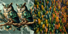 Load image into Gallery viewer, Hoot Silk &amp; Wool Carrés
