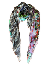 Load image into Gallery viewer, Turquoise Silk &amp; Wool Carrés
