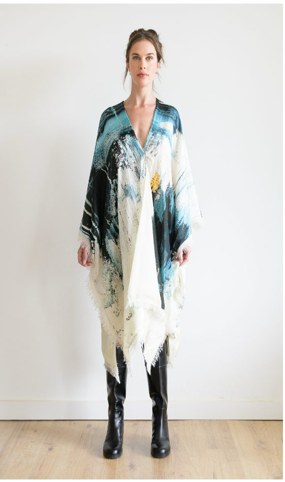 Abbs Silk & Cashmere Kimono