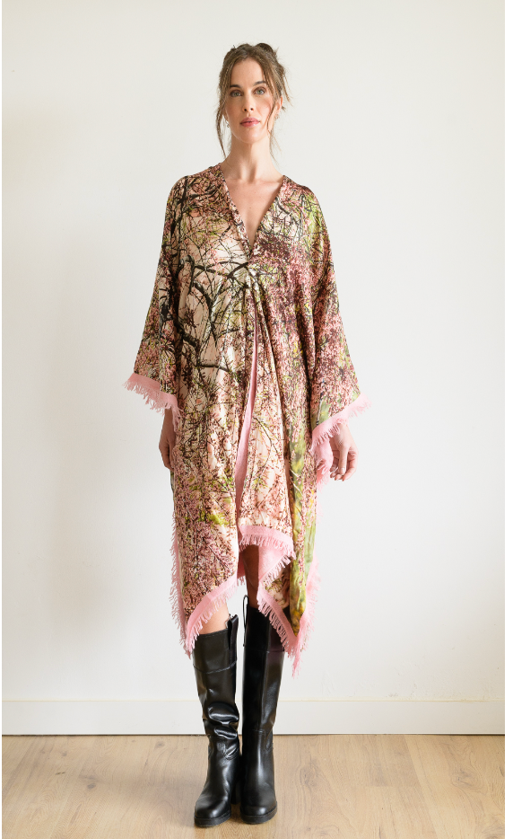 Spring Silk & Cashmere Kimono
