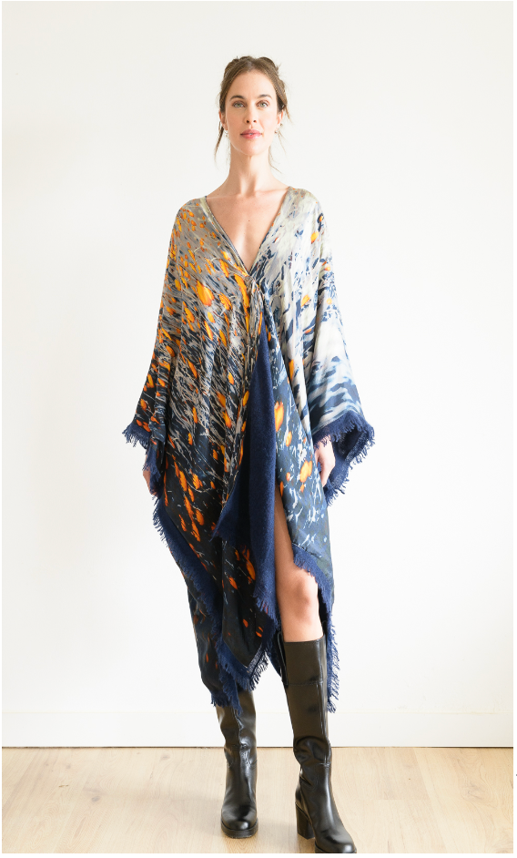 Wilderness Silk & Cashmere Kimono